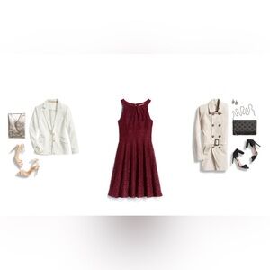 Gorgeous red lace dress, like new